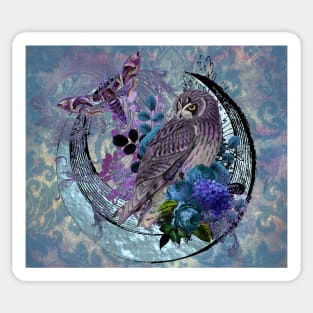 Purple Owl Sticker